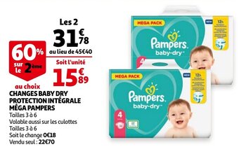 Promo Changes Baby Dry Maxi Geant Chez Auchan