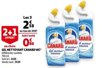 Auchan Gel nettoyant canard WC offre