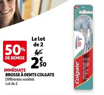 Auchan Brosse à dents colgate offre