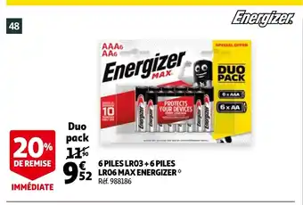 Auchan 6 Piles LRO3+6 Piles offre