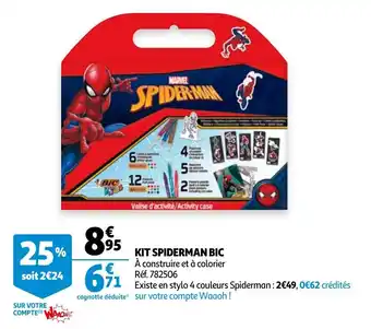 Auchan Kit Spiderman Bic offre