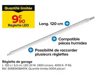 Castorama Réglette de garage offre