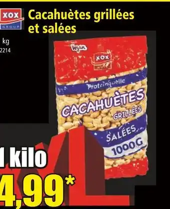 Norma XOX Cacahuètes grillées et salées offre