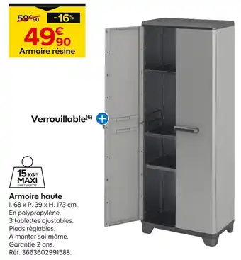 Castorama Armoire haute offre