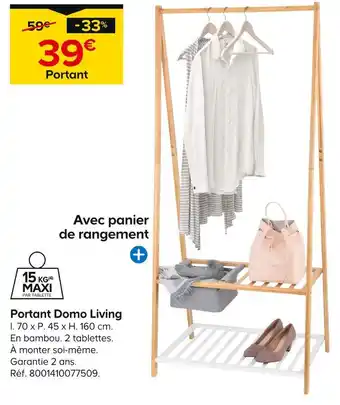 Castorama Portant Domo Living offre