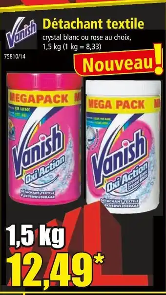 Norma VANISH Détachant textile offre