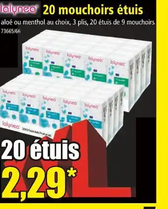 Norma LALYNEA 20 mouchoirs étuis offre