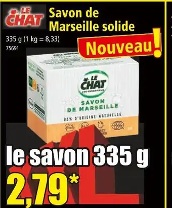 Norma LE CHAT Savon de Marseille solide offre