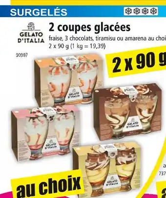 Norma GELATO D'ITALIA 2 coupes glacées offre