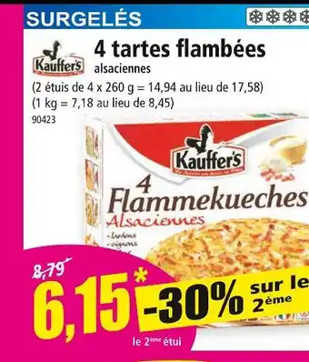 Norma KAUFFER'S 4 tartes flambées offre