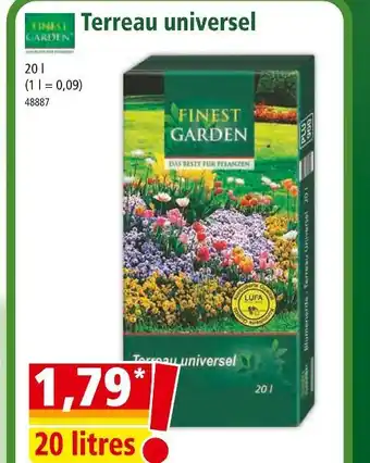 Norma FINEST GARDEN Terreau universel offre
