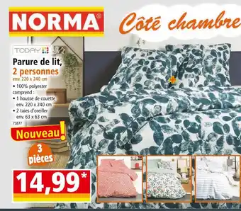 Norma TODAY Parure de lit, 2 personnes offre
