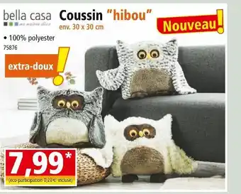 Norma BELLA CASA Coussin hibou offre