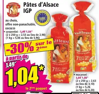 Norma VALFLEURI Pâtes d’Alsace IGP offre
