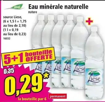 Norma LIESE Eau minérale naturelle offre