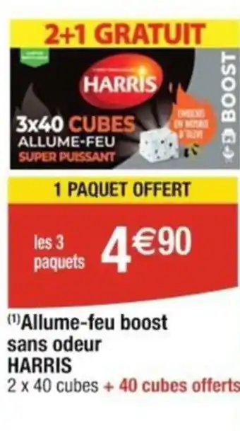 (¹)Allume-feu boost sans odeur HARRIS