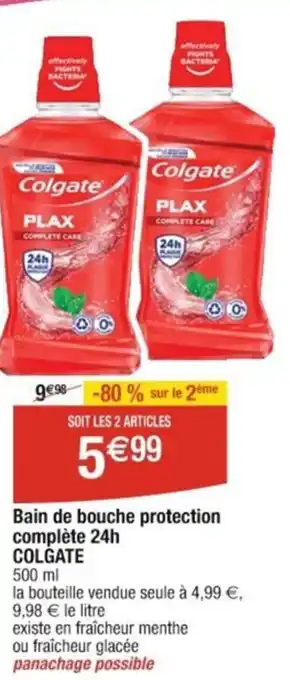 Cora x Carrefour Bain de bouche protection complète 24h COLGATE offre
