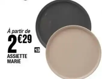 La Foir'Fouille ASSIETTE MARIE offre