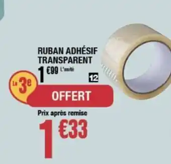 La Foir'Fouille RUBAN ADHÉSIF TRANSPARENT offre
