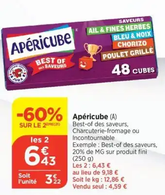 Bi1 Apéricube (A) offre