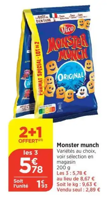 Bi1 Monster munch offre