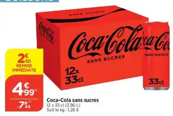 Bi1 Coca-Cola sans sucres offre