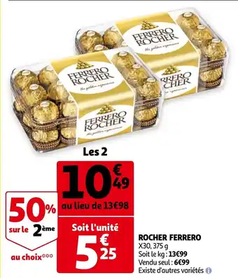 Auchan Rocher Ferrero offre