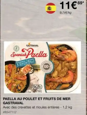 Costco PAELLA AU POULET ET FRUITS DE MER GASTRAVAL offre