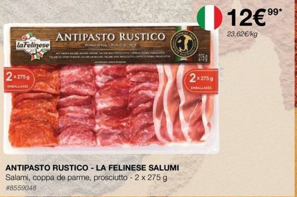 Promo ANTIPASTO RUSTICO LA FELINESE SALUMI Salami, coppa de parme