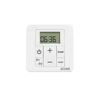 Bricomarché Cala Symétrique EL commande RF Blanc RAL 9016 750W H 1186 mm L 496 mm offre