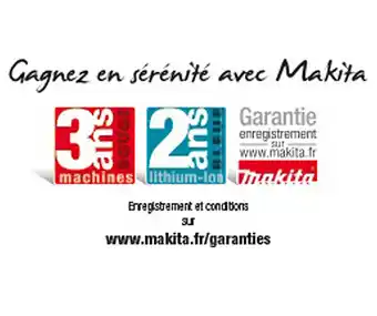 Bricorama Perceuse visseuse à percussion MAKITA HP457DWEX4 18 V Li-Ion 1,3 Ah Ø 13 mm (coffret alu) offre