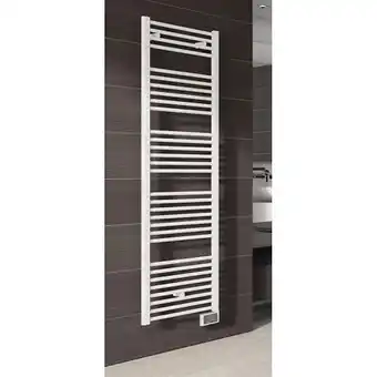 Bricorama Radiateur sèche-serviettes électrique Flèche blanc hauteur 1322 mm largeur 500 mm 750 W offre