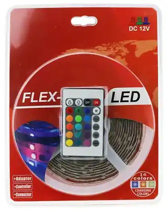 Bricorama Kit RUBAN LED RGB 5M Complete. Transformateur + cable d'alimentation + controleur offre