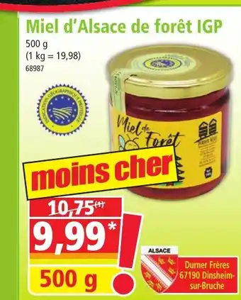 Norma Miel d'Alsace de forêt IGP offre