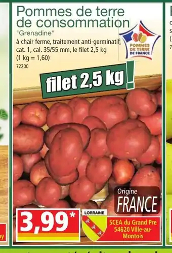 Norma Pommes de terre de consommation offre