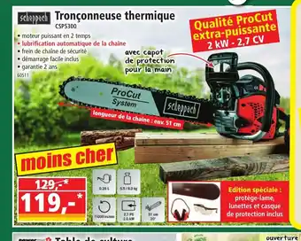 Norma Scheppach Tronçonneuse thermique offre