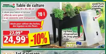 Norma Table de culture offre