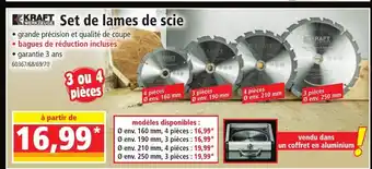 Norma KRAFT Set de lames de scie offre
