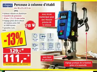 Norma Perceuse a colonne d'Etabli offre