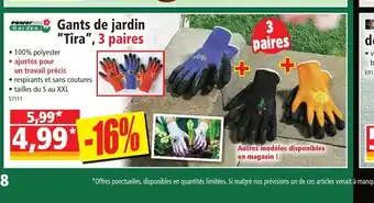 Norma Gants de jardin Tira offre