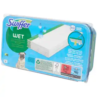 Action Swiffer Serpillières imprégnées pour sols Swiffer Wet offre