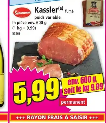 Norma Kassler fumé offre