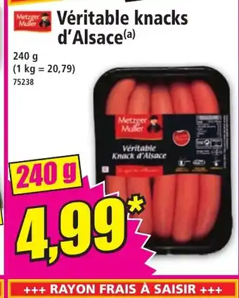 Norma Véritable knacks d'Alsace(a) offre