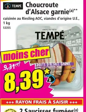 Norma Choucroute d'Alsace garnie offre