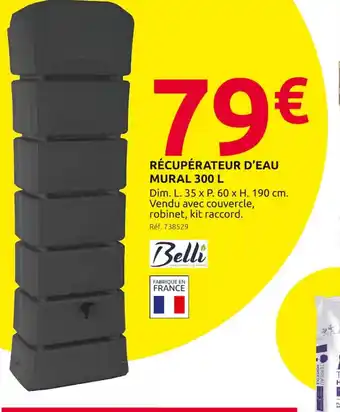 Mr Bricolage RÉCUPÉRATEUR D'EAU MURAL 300 L offre