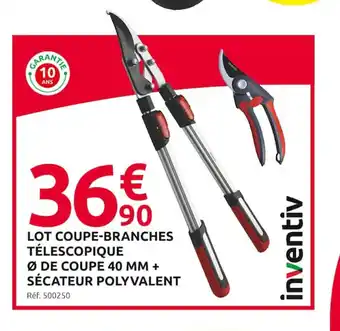 Mr Bricolage LOT COUPE-BRANCHES TÉLESCOPIQUE offre