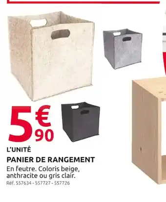 Mr Bricolage PANIER DE RANGEMENT offre