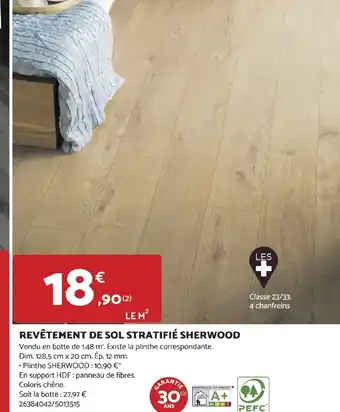 Bricomarché REVÊTEMENT DE SOL STRATIFIÉ SHERWOOD offre