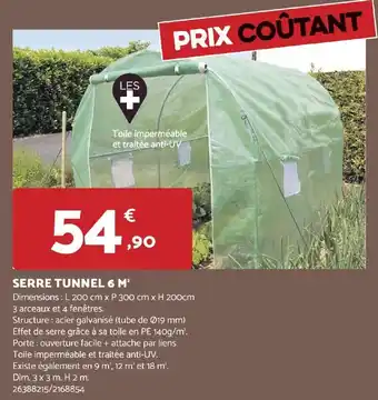 Bricomarché SERRE TUNNEL 6 offre