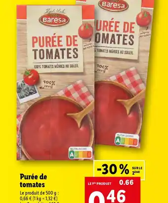 Lidl Purée de tomates offre